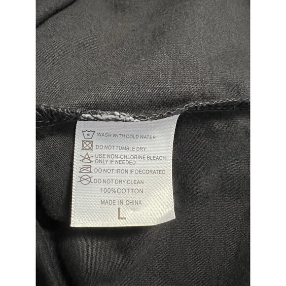 Shein Womens I Had Anxiety Top~Size Large~Black Graphic Tee Funny Style L7 15 - Picture 8 of 8